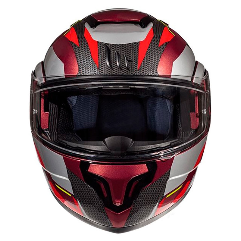 Cască de motocicletă MT Atom SV TRANSCEND F5 roșu