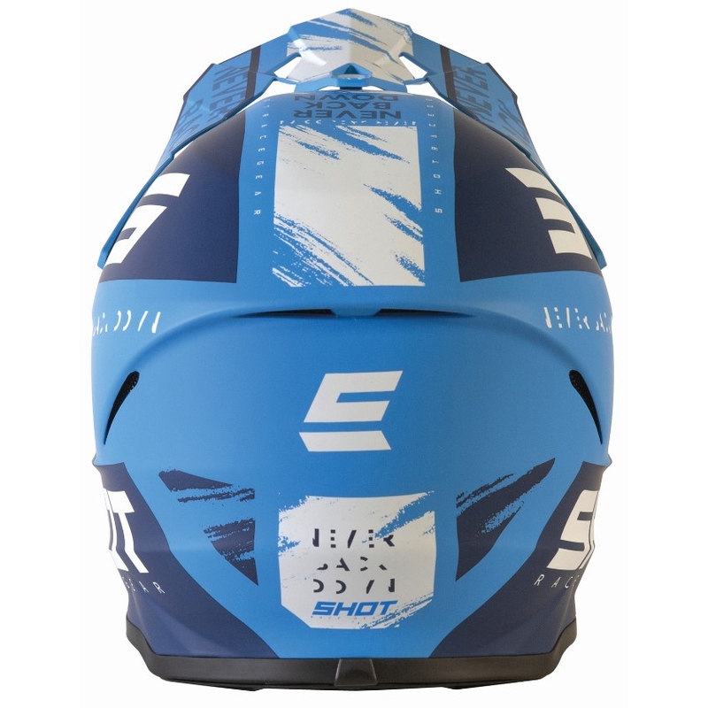 Cască de motocross Shot Furious Draw albastru mat