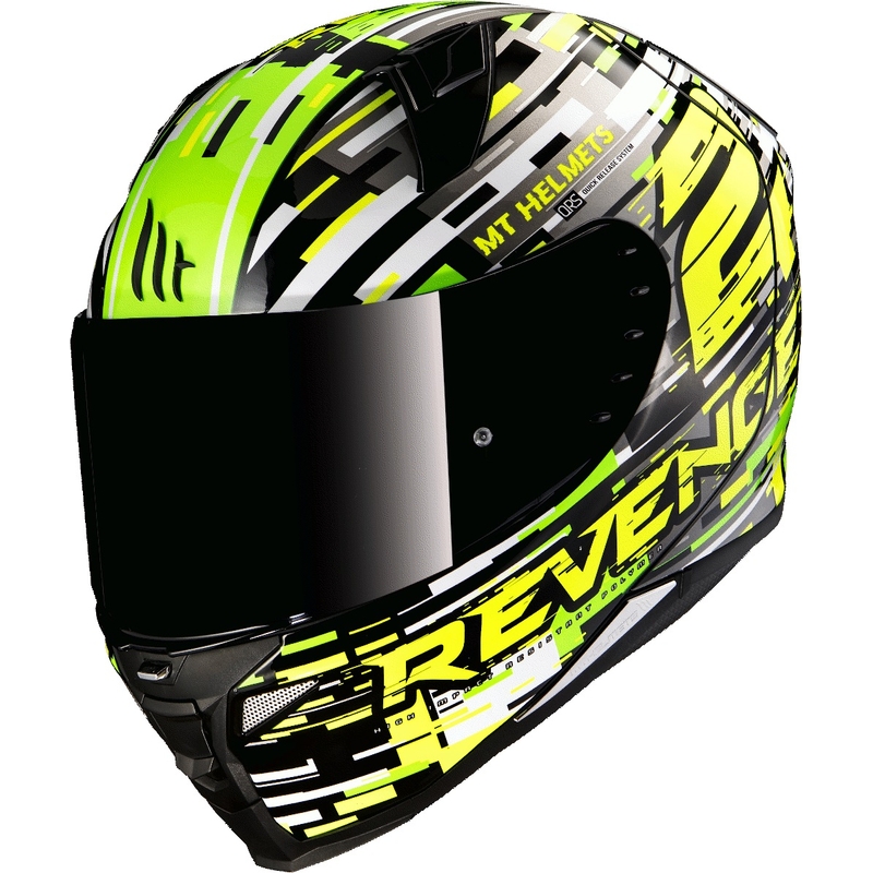 MT Revenge 2 Baye cască de motocicletă integrală MT Revenge 2 Baye verde-galben-fluo lichidare