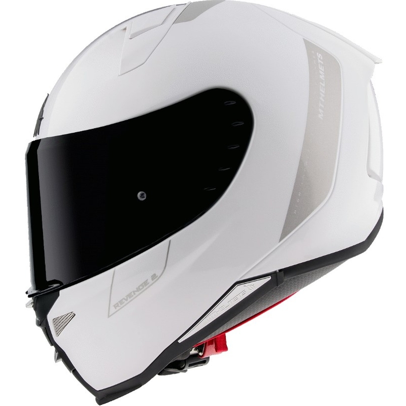 Cască de motocicletă MT Revenge 2 Solid White Gloss Integral pentru motociclete lichidare