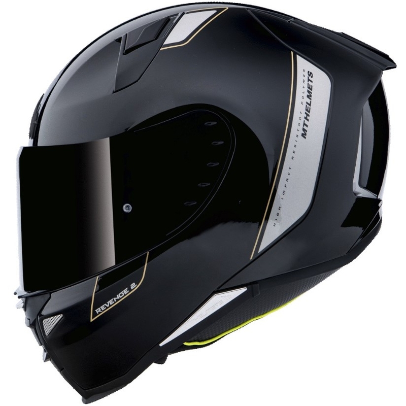 Cască de motocicletă MT Revenge 2 Solid Black Gloss Integral pentru motociclete
