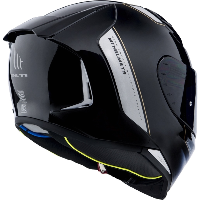Cască de motocicletă MT Revenge 2 Solid Black Gloss Integral pentru motociclete