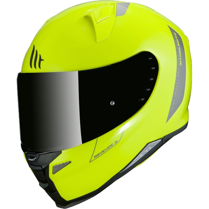 MT Revenge 2 Solid galben fluo solid  cască de motocicletă integrală galben fluo výprodej lichidare