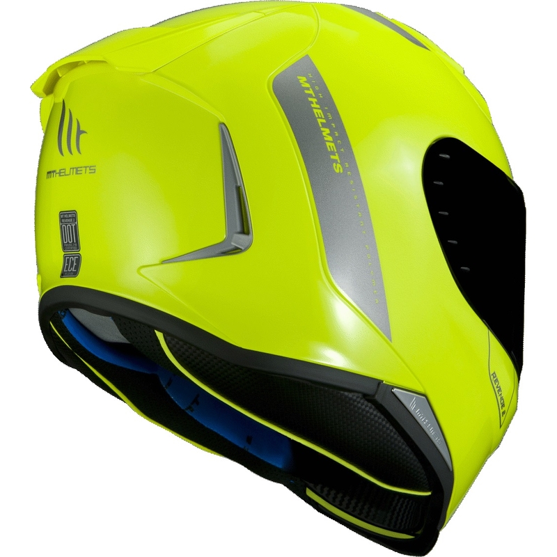 MT Revenge 2 Solid galben fluo solid  cască de motocicletă integrală galben fluo výprodej lichidare