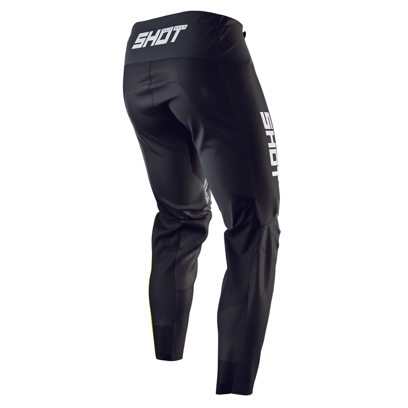 Pantaloni Motocross Shot Contact Draw negru-fluo galben lichidare