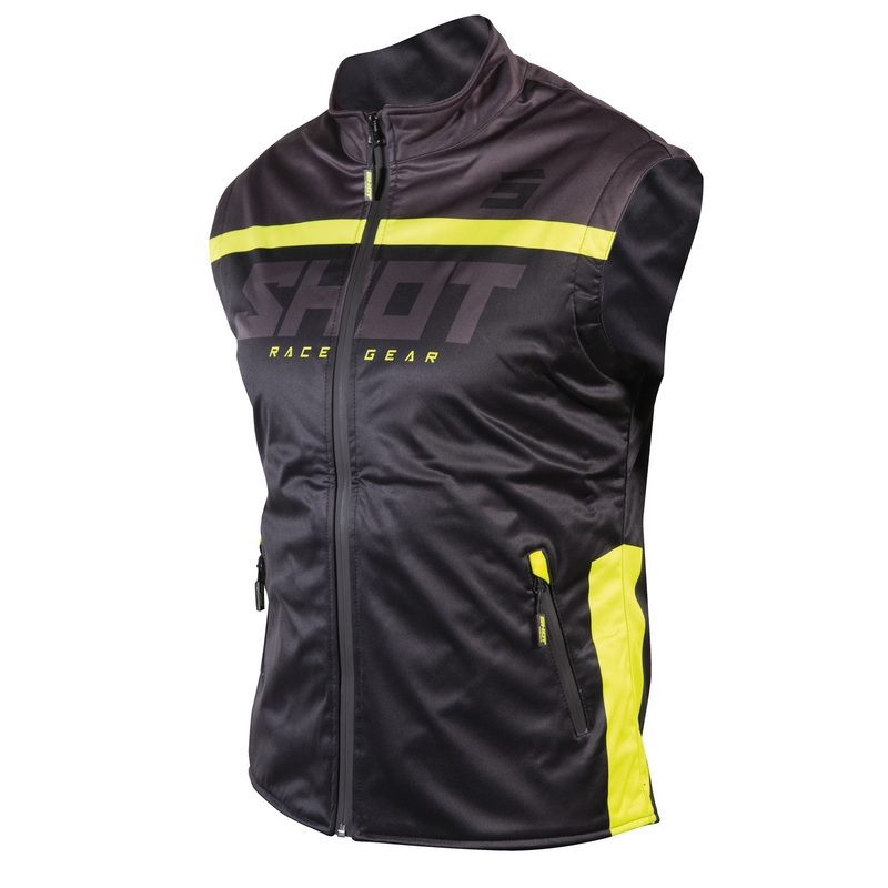 Vesta Softshell Shot Lite negru-fluo galben výprodej lichidare