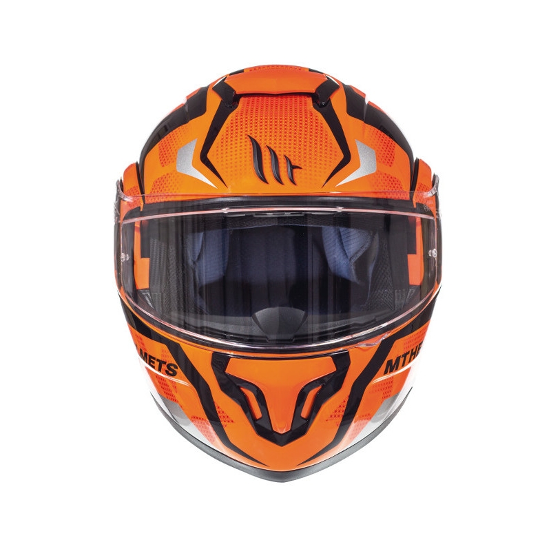 MT Atom Divergence portocaliu fluo  cască de motocicletă tip-up lichidare