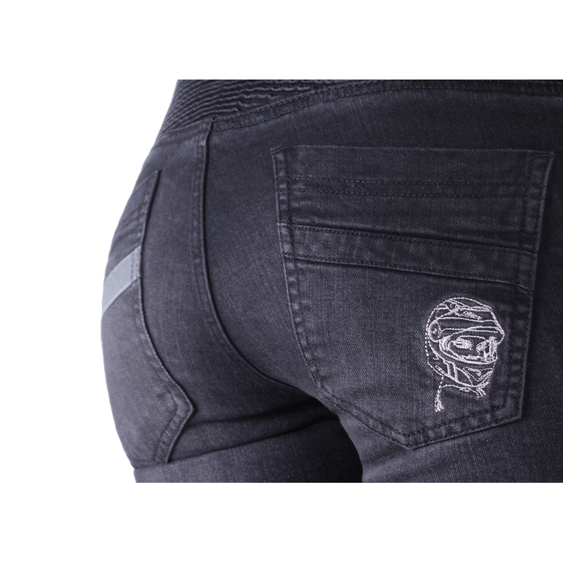 Blugi de damă Street Racer Spike II Slim fit CE negru