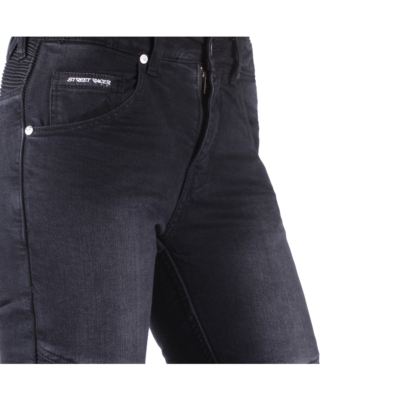 Blugi de damă Street Racer Spike II Slim fit CE negru