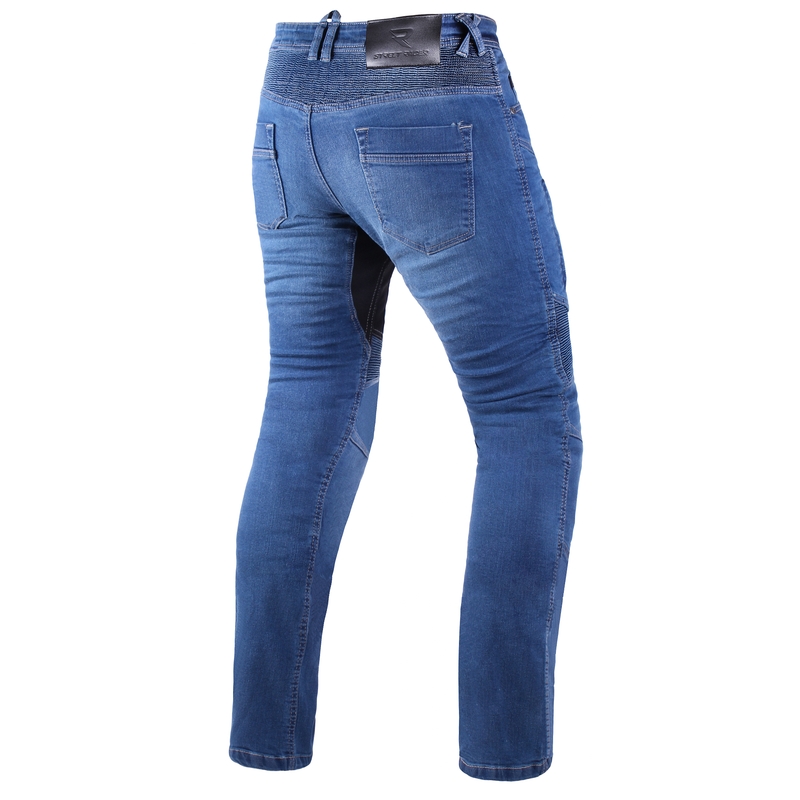 Blugi moto alungiți Street Racer Stretch II CE albaștri