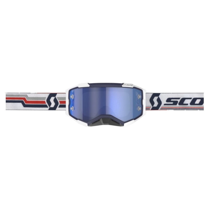 Ochelari de motocros SCOTT Fury albastru și alb