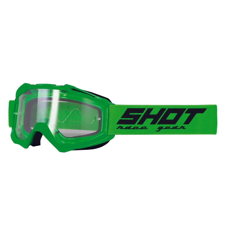 Ochelari de motocros Shot Assault Solid verde fluo