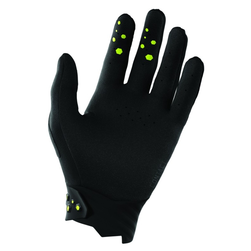 Mănuși de motocross Shot Contact Draw negru-fluo galben