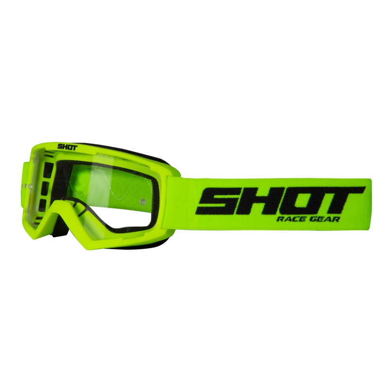 Ochelari de motocross pentru copii Shot Rocket galben fluo