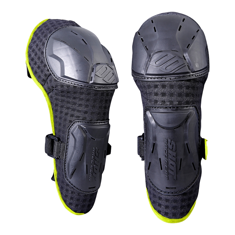 Cotiere pentru copii Shot negru-fluo galben