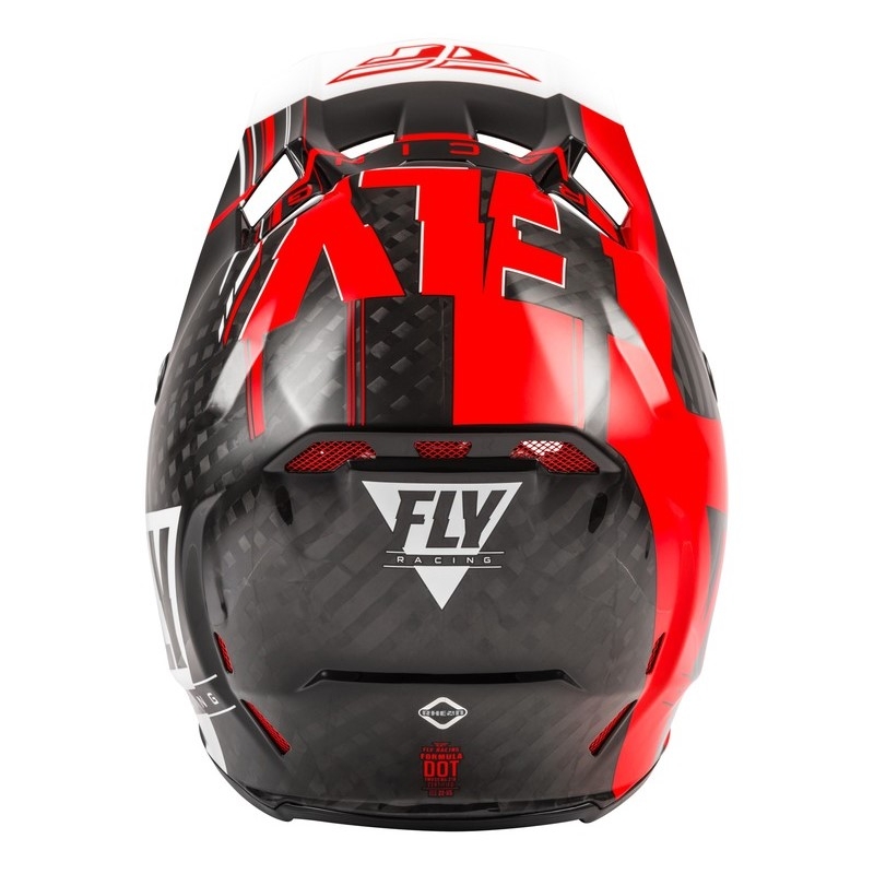 Cască de motocros FLY Racing Formula Vector negru-alb-roșu