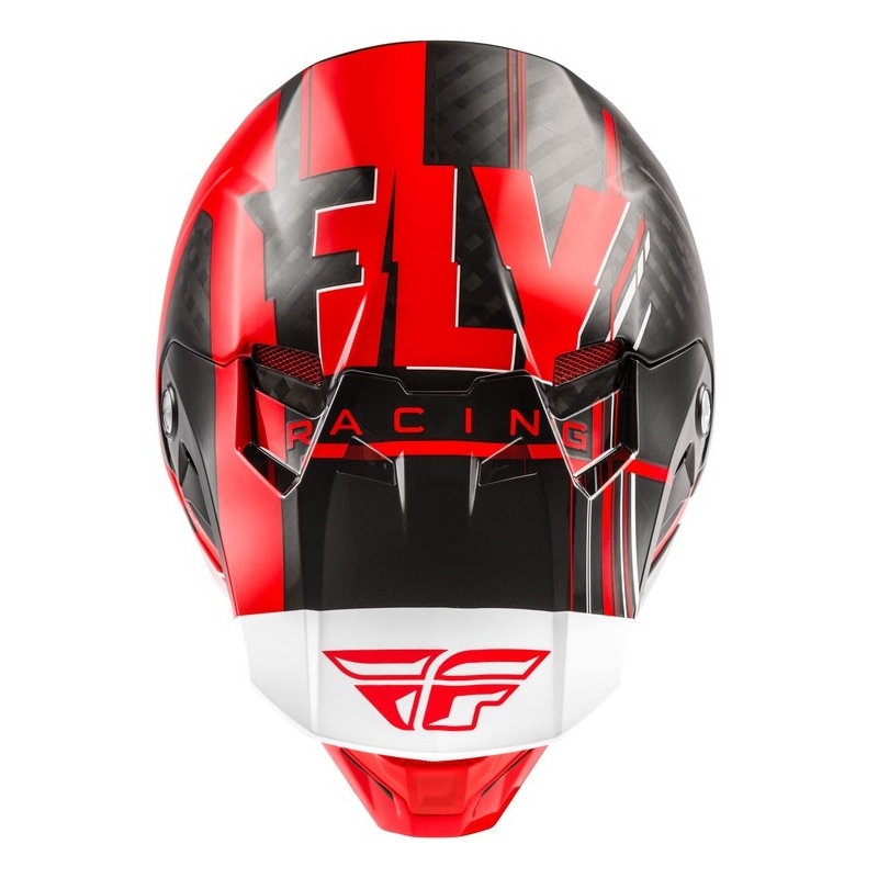 Cască de motocros FLY Racing Formula Vector negru-alb-roșu