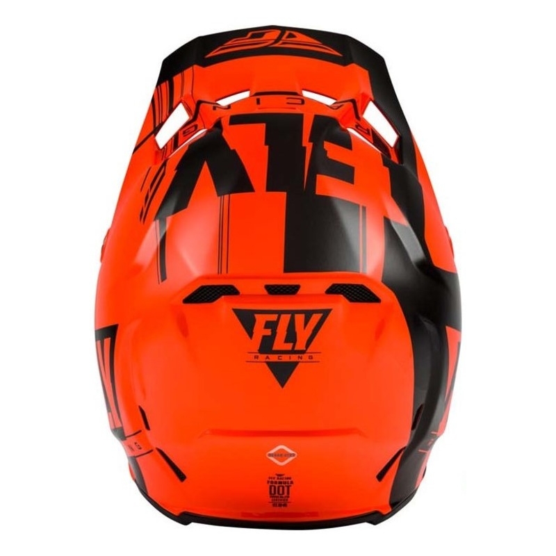 Cască de motocros FLY Racing Formula Vector negru-fluo portocaliu