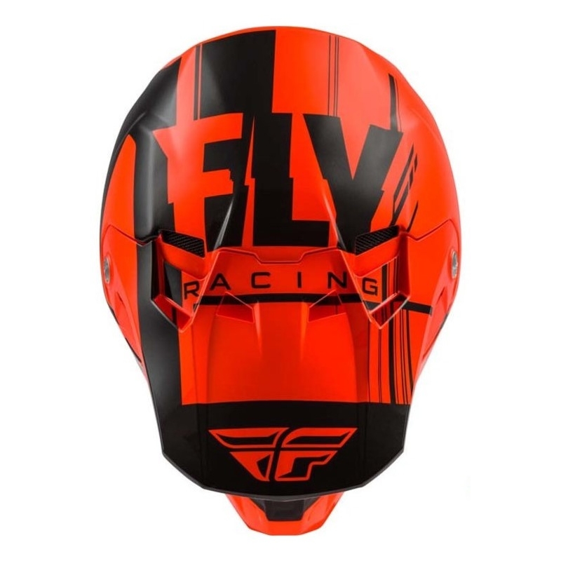 Cască de motocros FLY Racing Formula Vector negru-fluo portocaliu