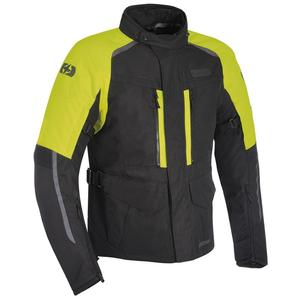 Jachetă de motocicletă Oxford Advanced Continental negru-galben fluo