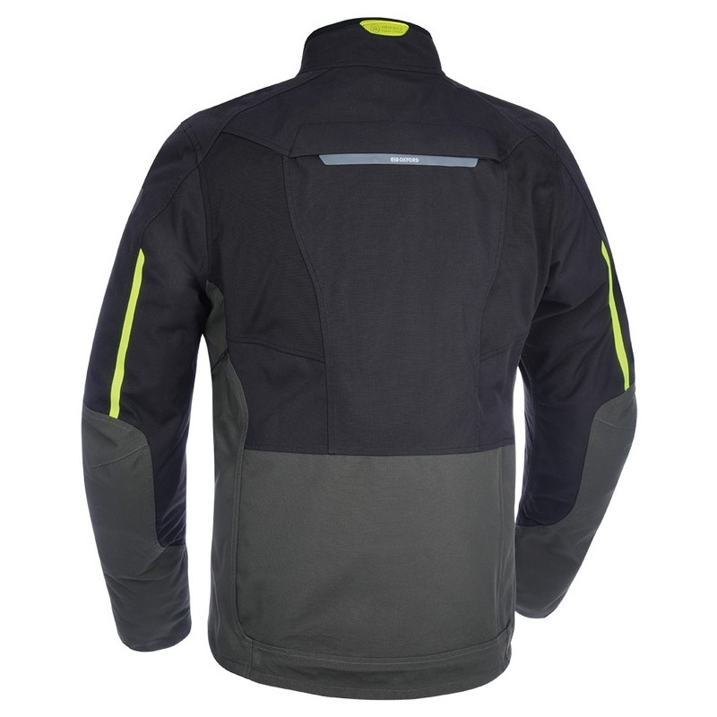 Oxford Advanced Hinterland jachetă de motocicletă negru-gri-fluo-galbenă