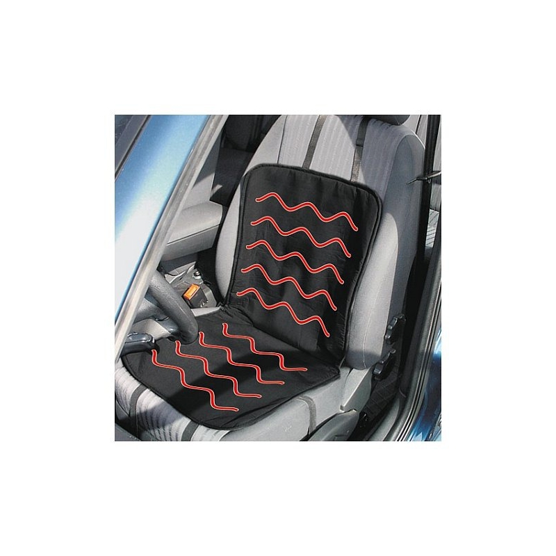 Husă de scaun încălzită cu termostat 12V - negru