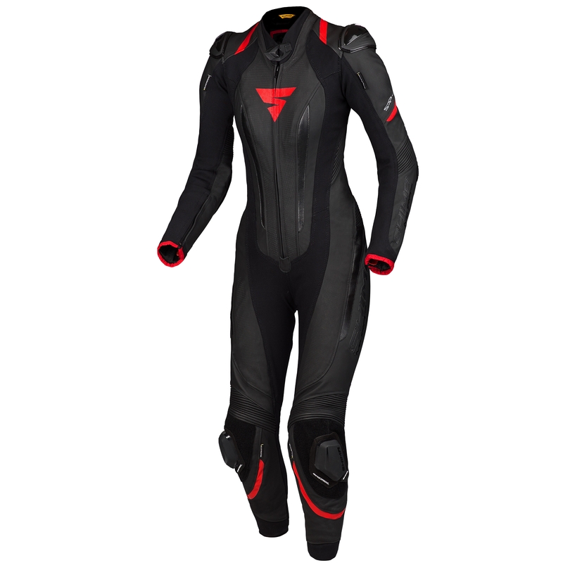 Costum de femeie dintr-o singură piesă Shima Miura RS negru-roșu