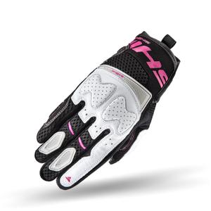 Mănuși pentru femei Shima Blaze negru, alb și roz pentru motociclete Shima Blaze Black, White and Pink