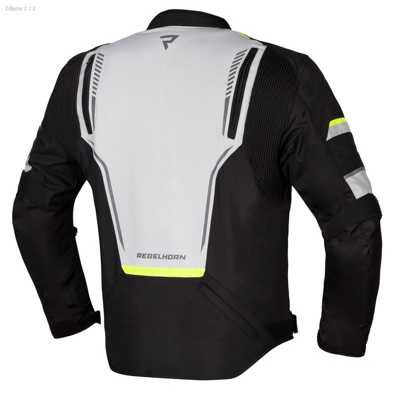Jachetă de motociclete Rebelhorn Blast gri-negru-fluo galben lichidare