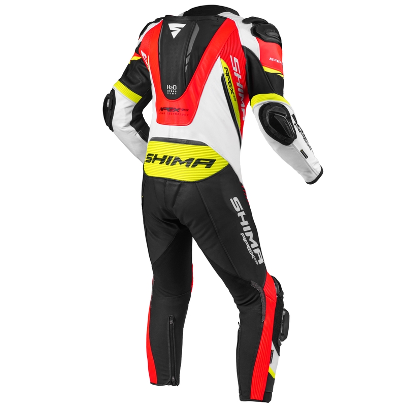 Salopetă dintr-o singură bucată Shima Apex RS negru-alb-roșu-galben-fluo lichidare