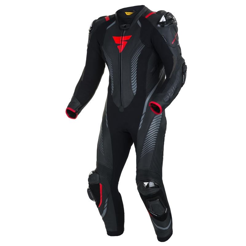 Salopetă dintr-o singură bucată Shima Apex RS negru-roșu lichidare