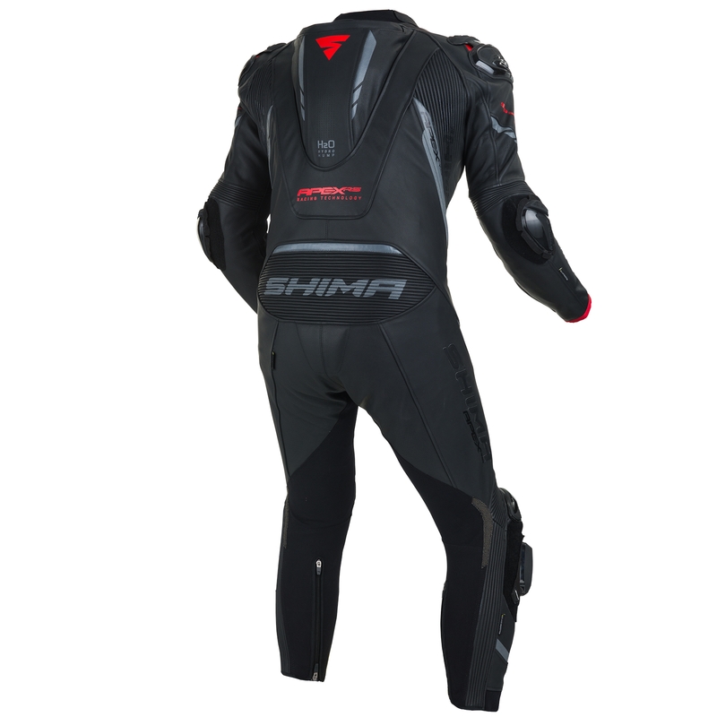 Salopetă dintr-o singură bucată Shima Apex RS negru-roșu lichidare