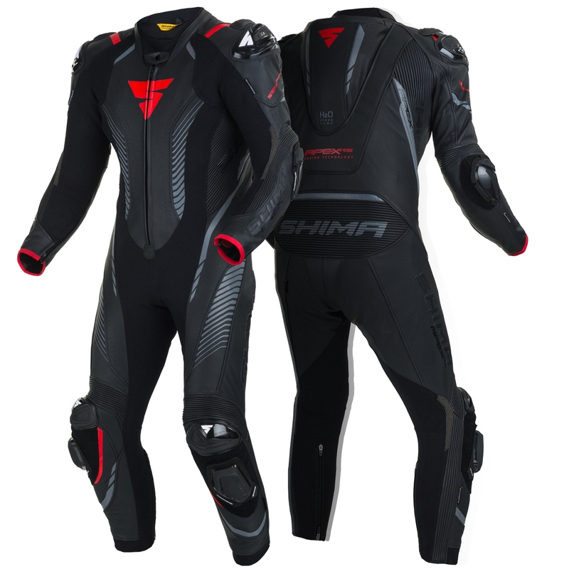 Salopetă dintr-o singură bucată Shima Apex RS negru-roșu lichidare
