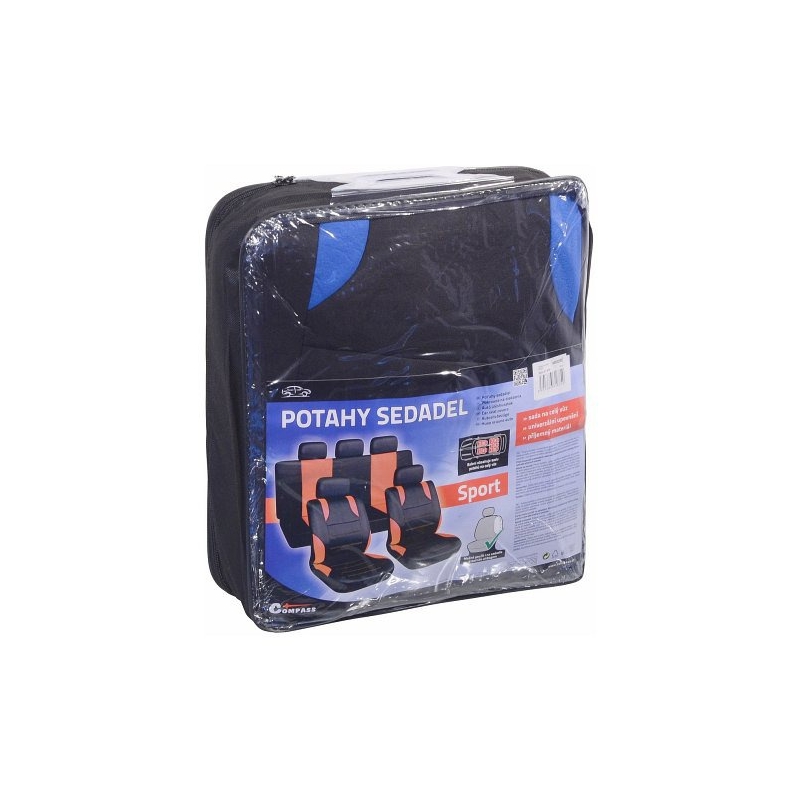 Set de huse pentru scaune 9pcs albastru