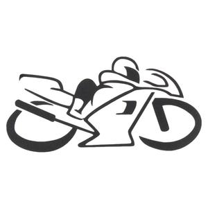 Autocolant siluetă Bicicleta negru