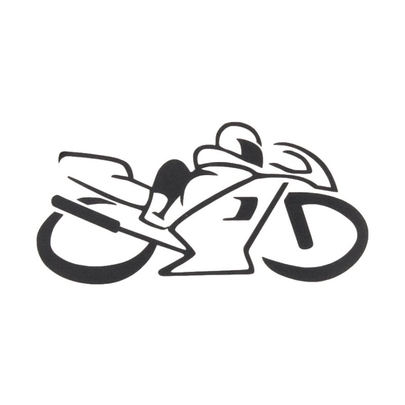 Autocolant siluetă Bicicleta negru