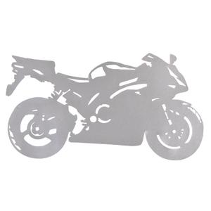 Autocolant siluetă Sport Bike argint