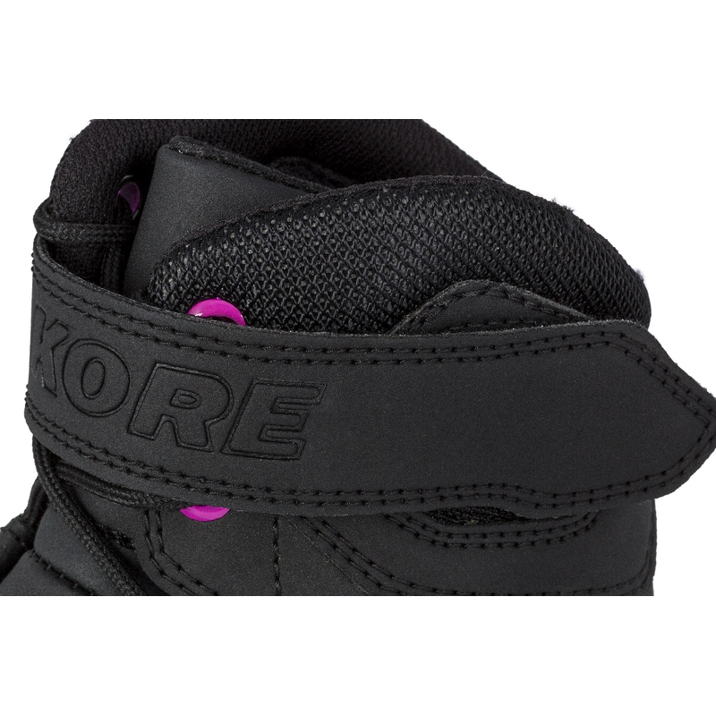 Cizme de motocicletă Kore Velcro 2.0 pentru femei Negru și mov