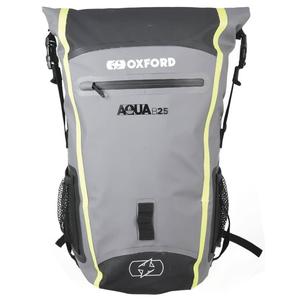 Rucsac impermeabil Oxford Aqua B25 negru-cenușiu-galben-fluo 25 l