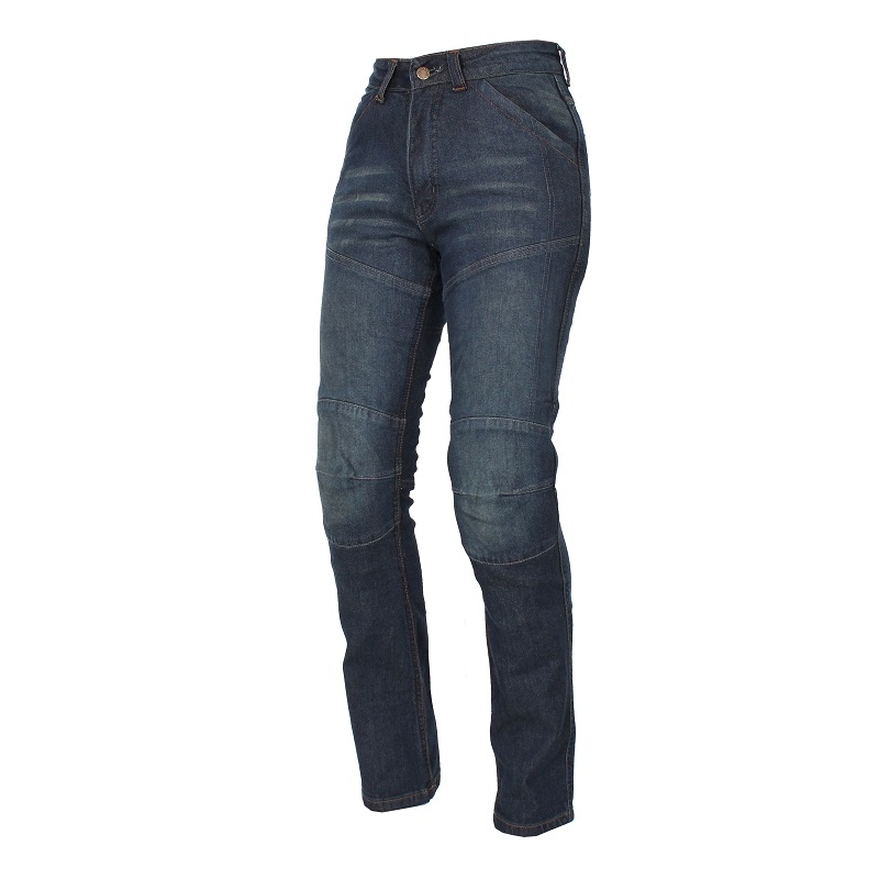Blugi moto pentru femei Roleff Jeans albastru - II. calitate