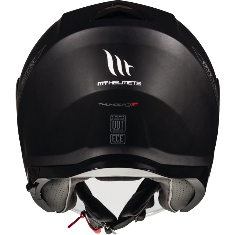 Cască de motocicletă MT Thunder 3 SV Solid Black Matte Open - Grad II