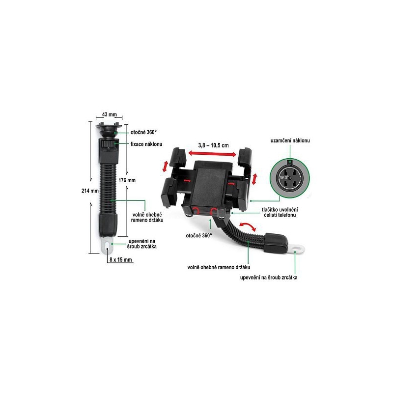 Suport pentru telefon / GPS MOTO