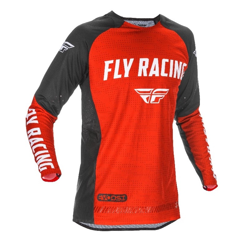 Tricou de motocros FLY Racing Evolution 2021 roșu-negru-alb