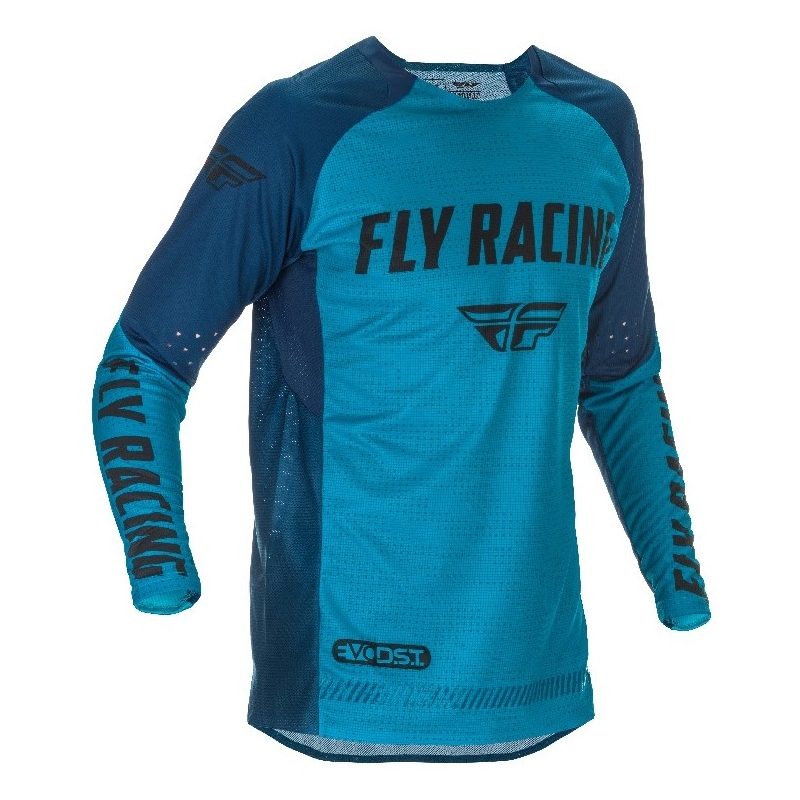 Tricou de motocros FLY Racing Evolution 2021 albastru-negru