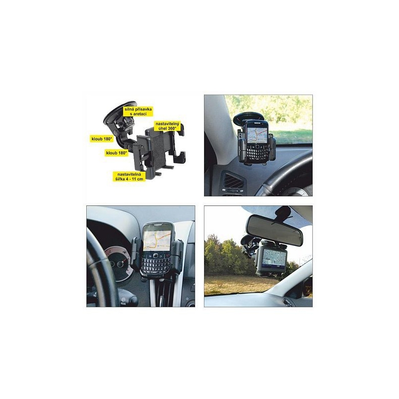 Suport PDA/GPS multi unghiular cu balama