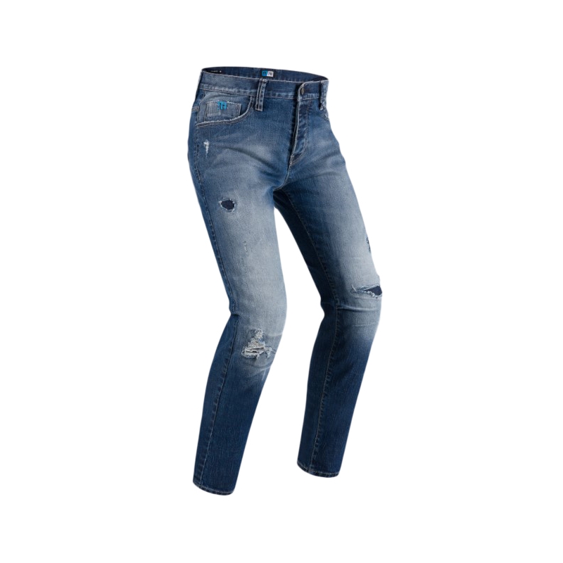 Blugi de motociclist PMJ Street albastru