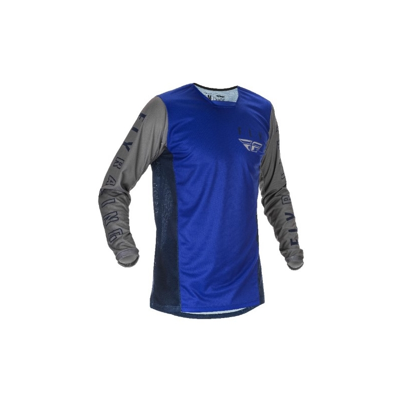 Tricou de motocros FLY Racing Kinetic K121 2021 albastru-gri