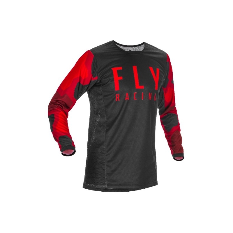 Tricou motocross FLY Racing Kinetic K221 2021 roșu și negru