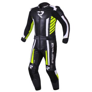 Salopetă pentru bărbați Street Racer GT6 negru-alb-galben fluo lichidare