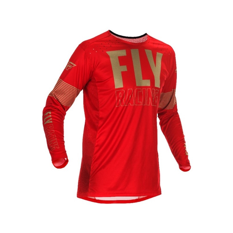 Tricou de motocros FLY Racing Lite 2021 roșu-verde